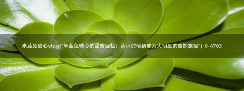 糖心vlog琪琪：米菲兔糖心vlog(\